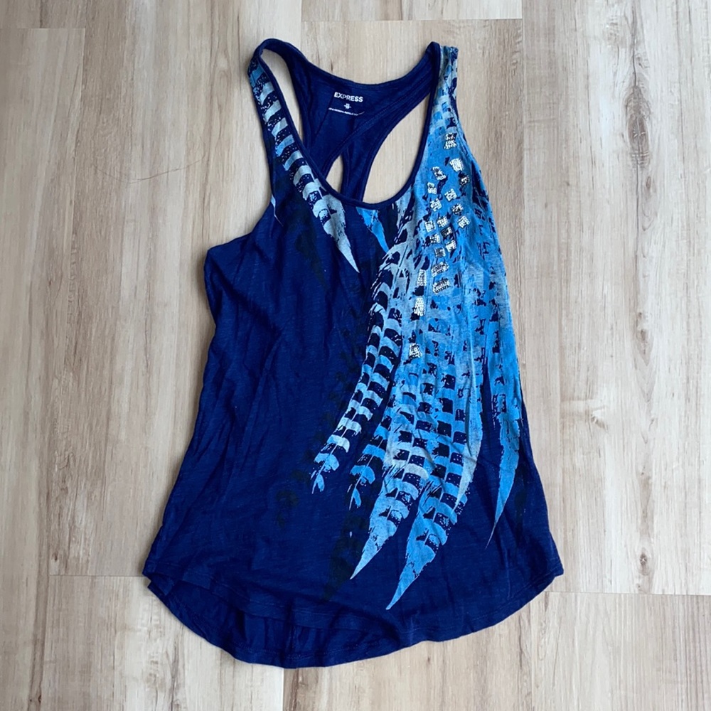 Express super soft tank with sequins